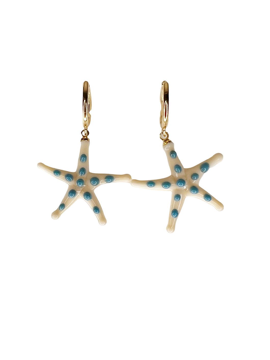 Starfish Huggie hoops