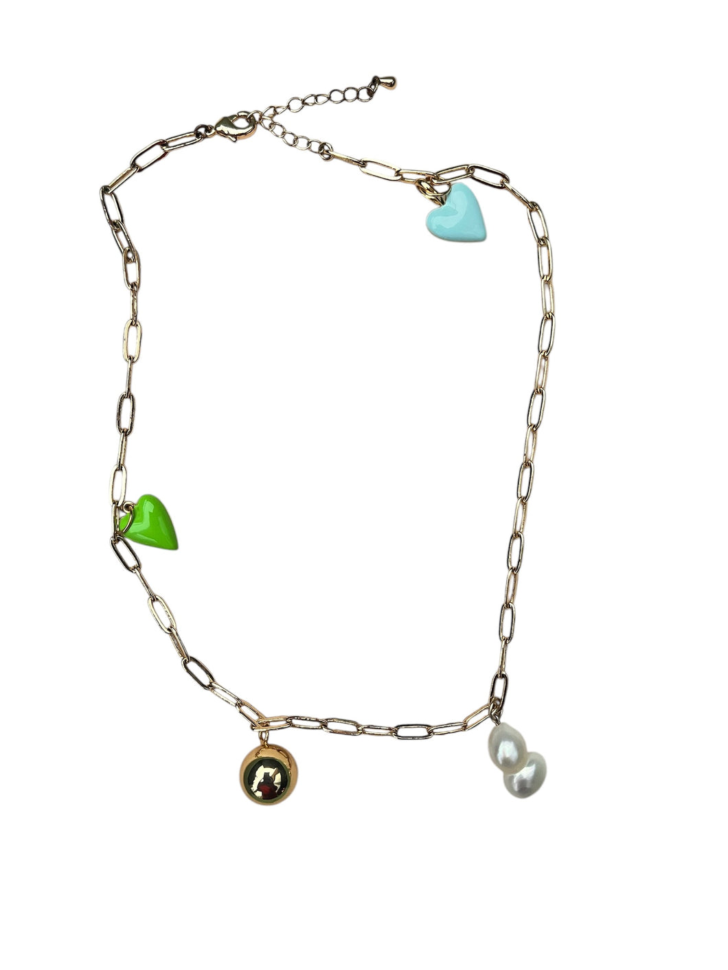 Charm link necklace